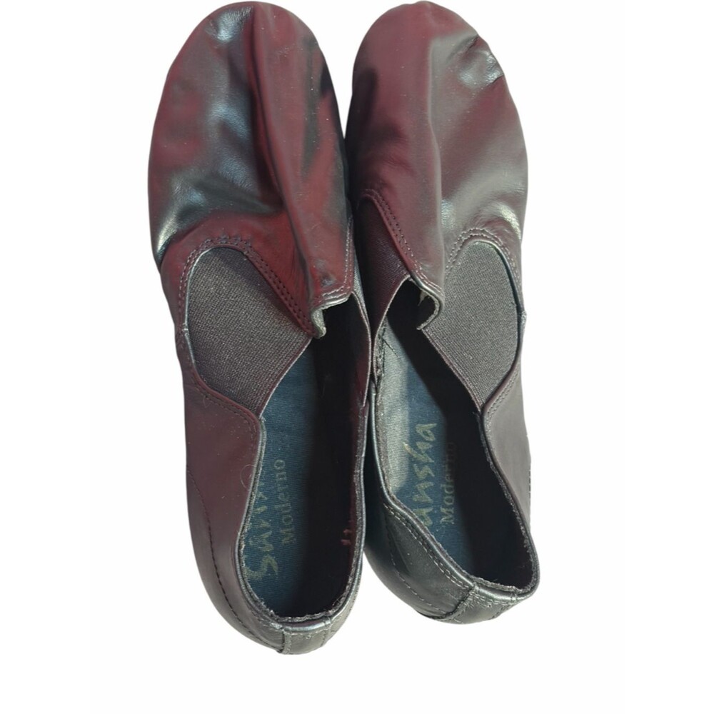 Sansha Moderno Black Slip-On Jazz Dance Shoes Split Sole Size 10